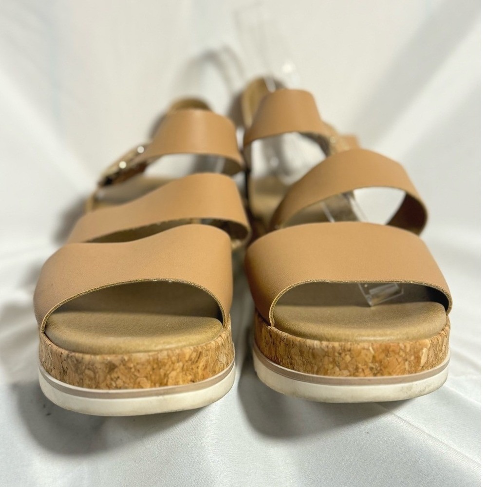 Dr Scholls size 9.5 Once Twice sandal adjustable ankle strap faux leather - Picture 6 of 11